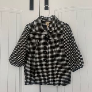 e-coL-o-gie polka dot 3/4 arm Swing Jacket
